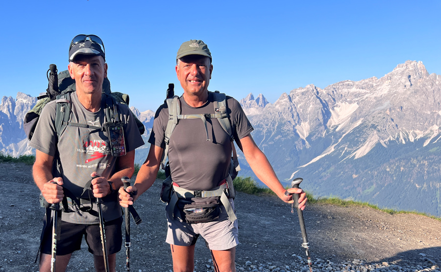 Olaf und Uli vor der Sillianer Hütte