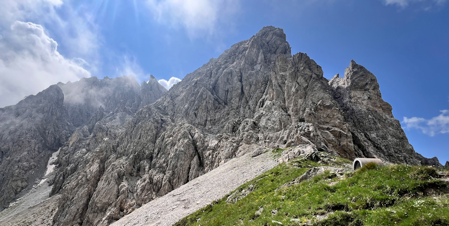 Blick von der Porzescharte zur Porze