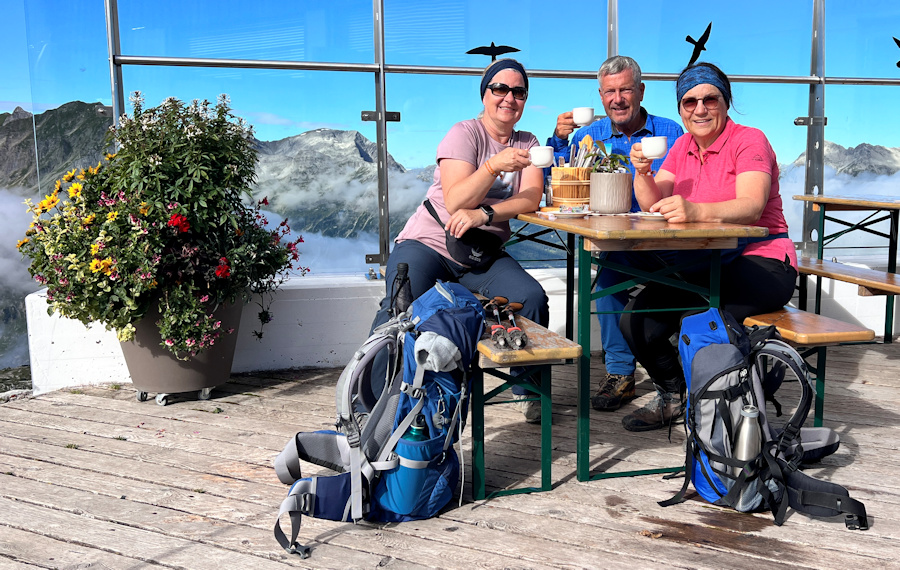 Cappuccino an der Bergstation