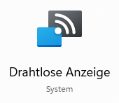 Drahtlose Anzeige