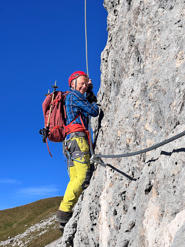 Klaus am Klettersteig