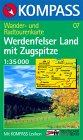 Karte: Werdenfelser Land mit Zugspitze